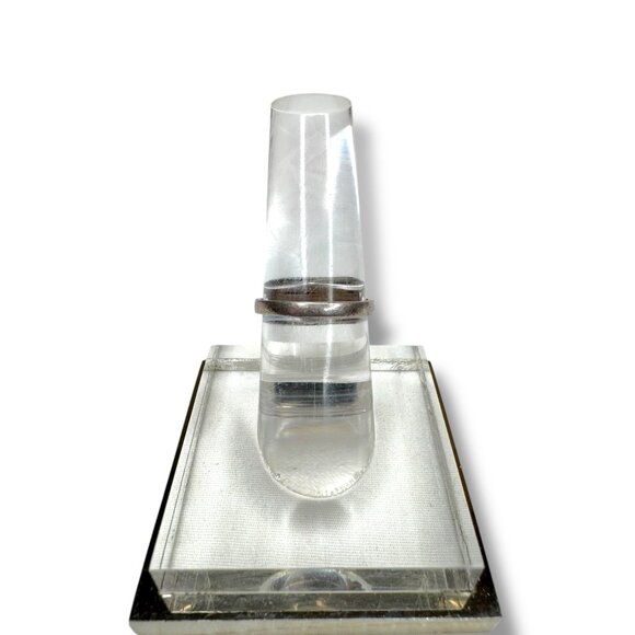 Sterling Silver Malachite Ring Size 5 - Picture 4 of 8